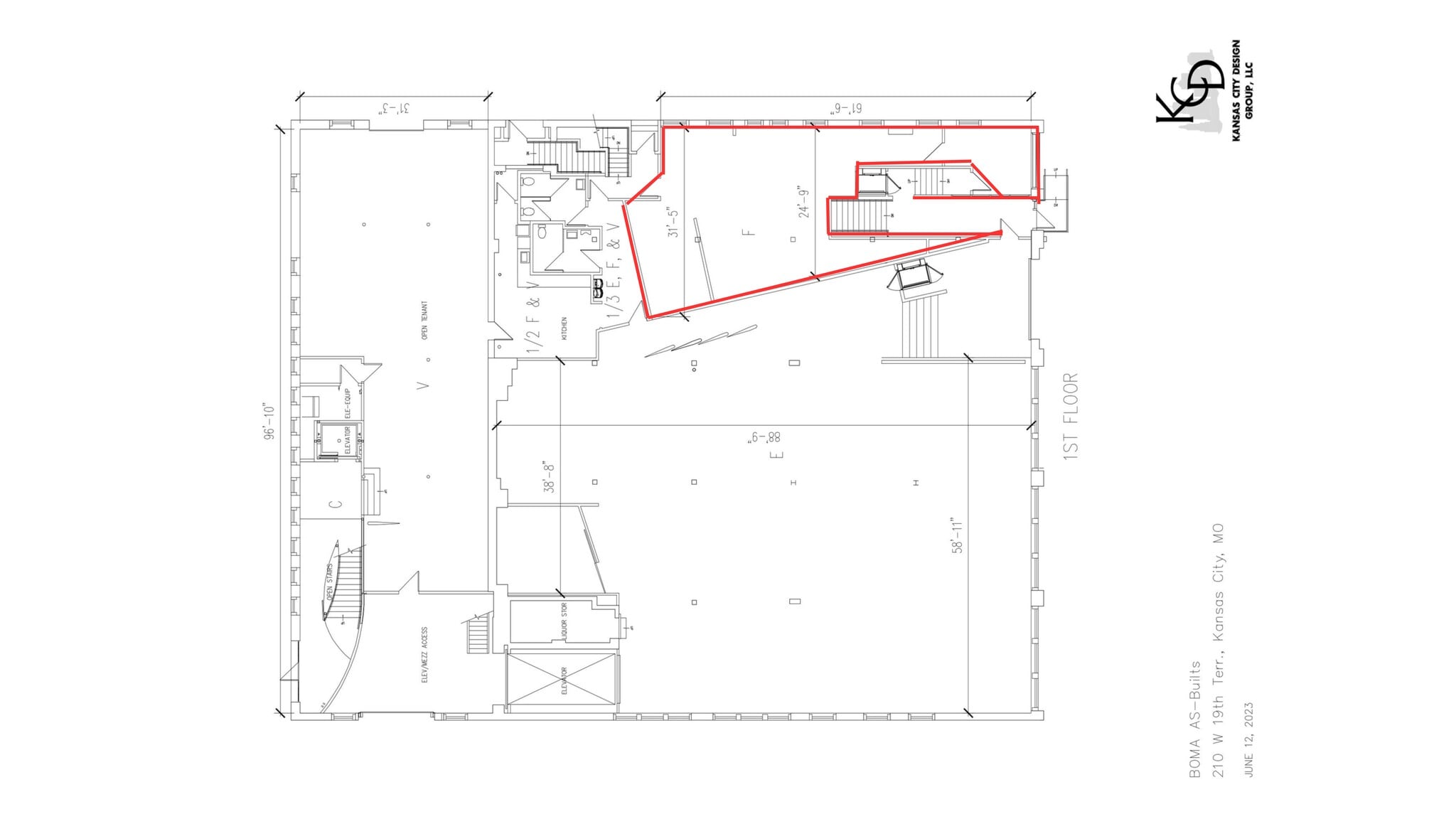 210 W 19th Ter, Kansas City, MO à louer Plan de site– Image 1 sur 1