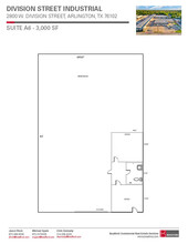 2800 W Division St, Arlington, TX à louer Plan d’étage– Image 2 sur 2