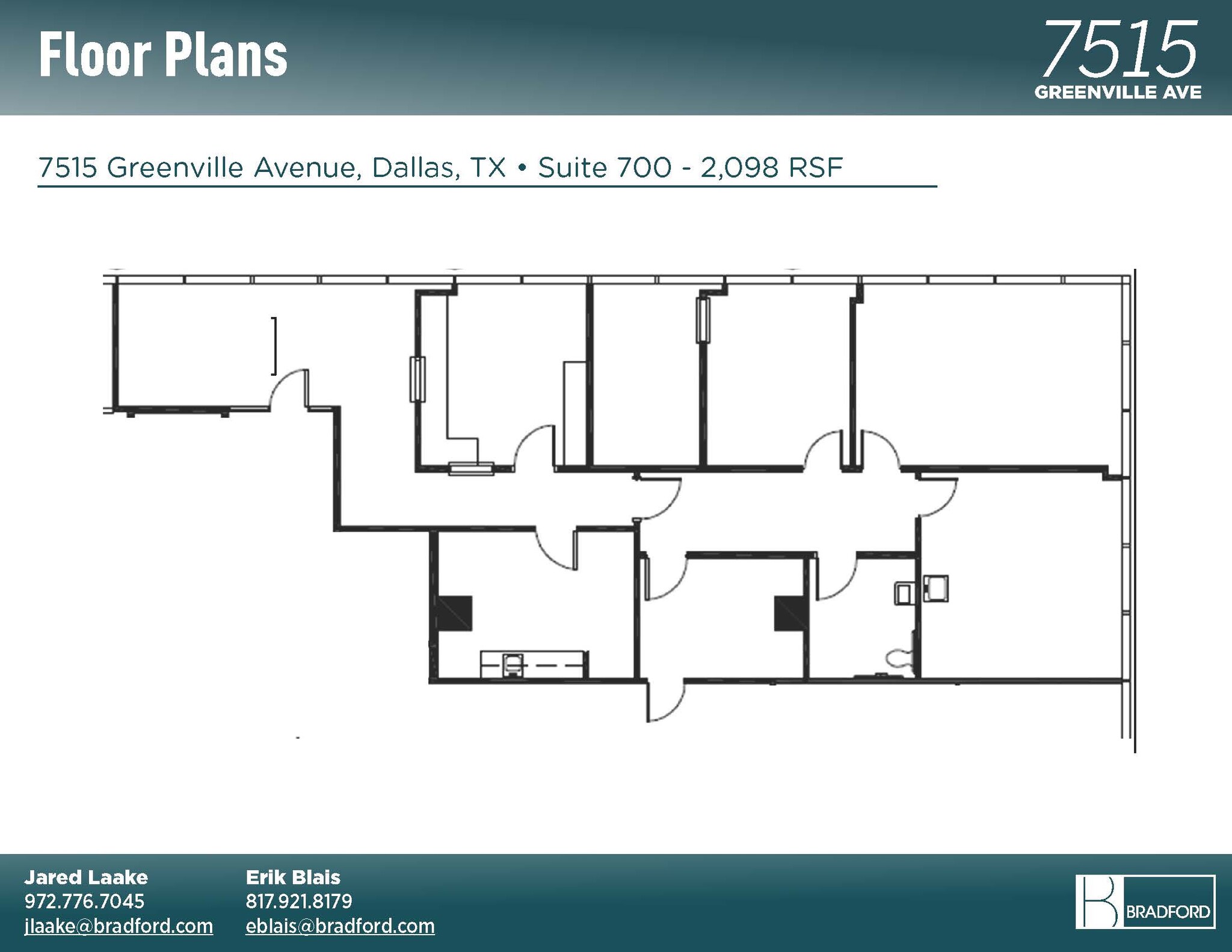 7515 Greenville Ave, Dallas, TX à louer Plan d’étage– Image 1 sur 1