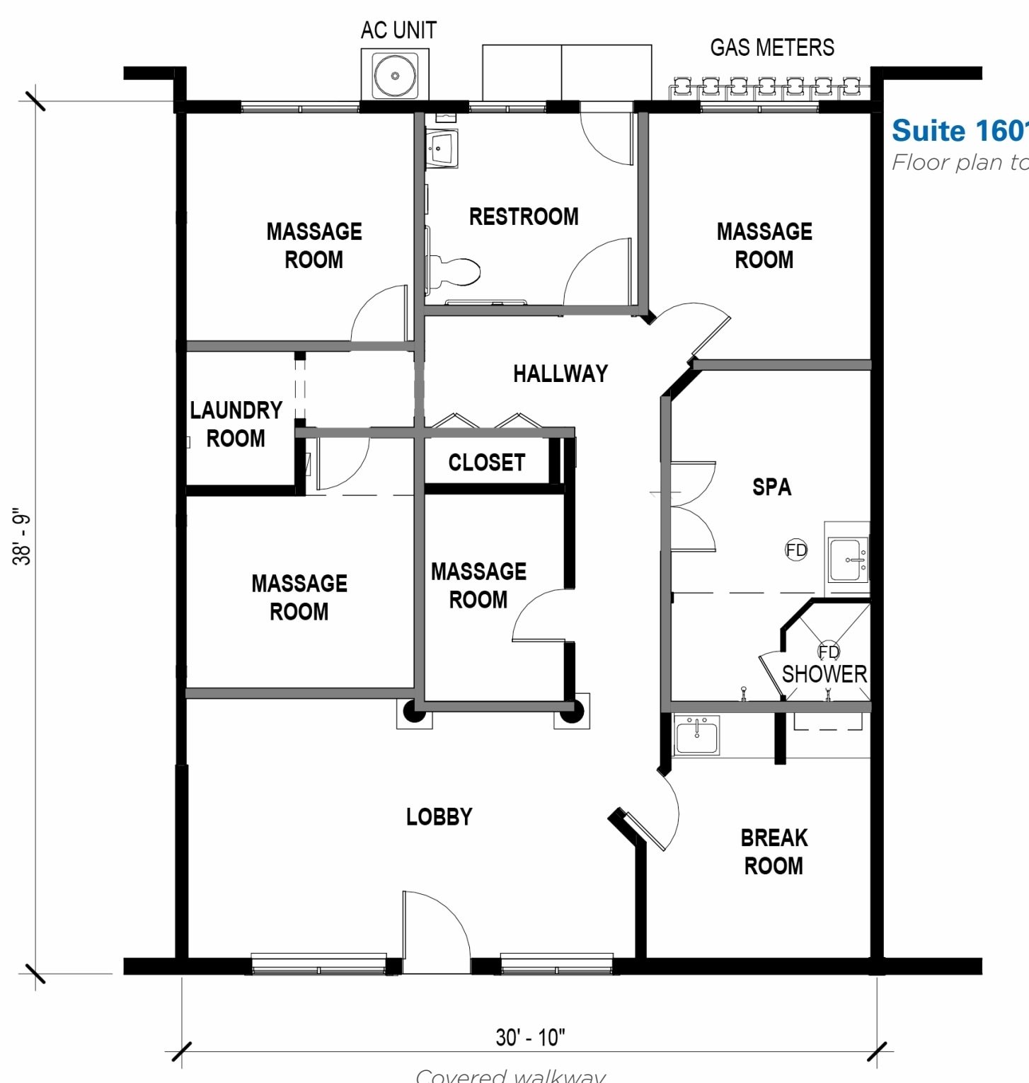 1585-1623 Terrace Way, Santa Rosa, CA à louer Plan d’étage– Image 1 sur 1