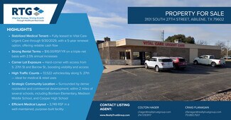 Plus de détails pour 3101 S 27th St, Abilene, TX - Bureau à vendre