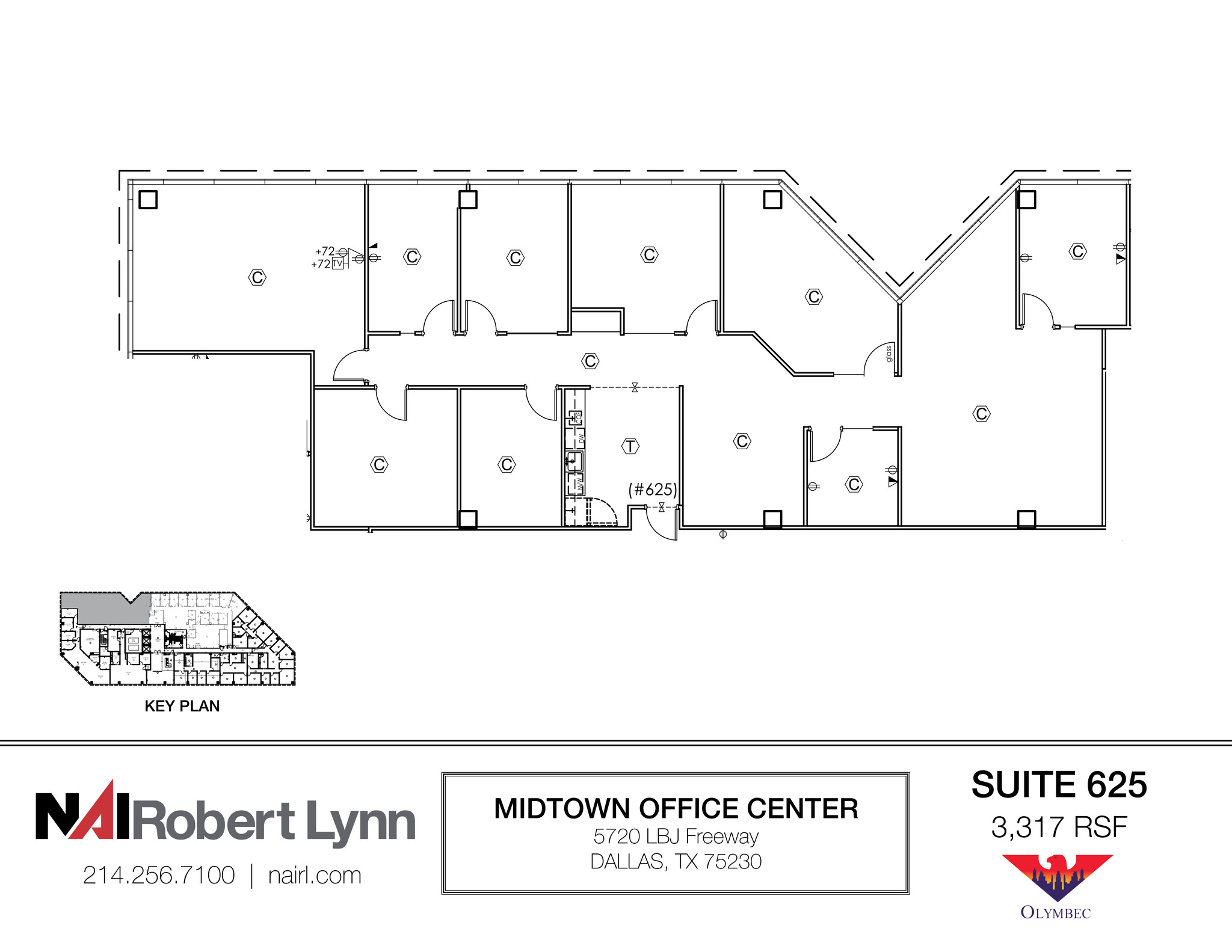 5720 Lyndon B Johnson Fwy, Dallas, TX à louer Plan d’étage– Image 1 sur 16