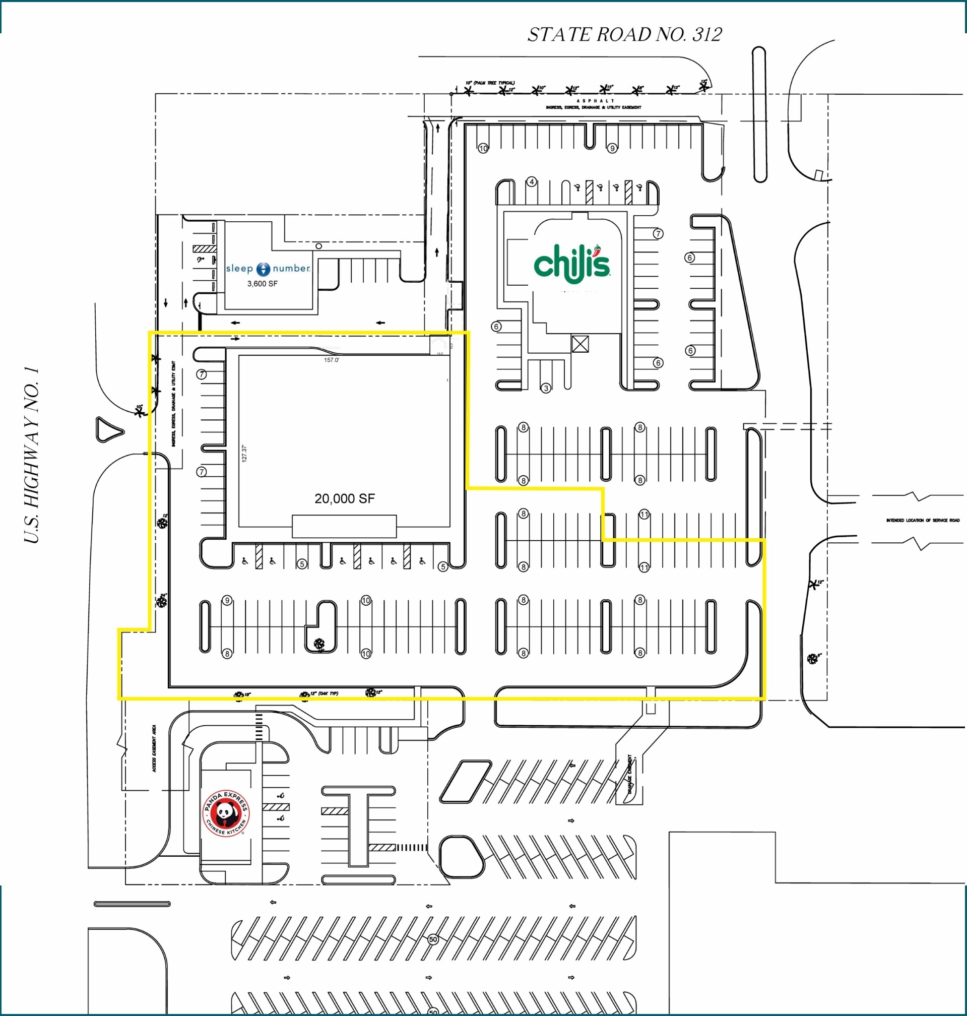 1930 Us-1, Saint Augustine, FL à louer Plan de site– Image 1 sur 2