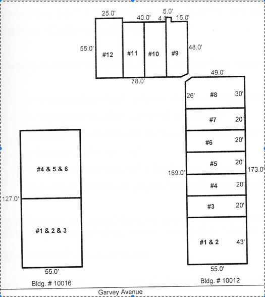 10012 Garvey Ave, El Monte, CA à louer - Plan d’étage – Image 2 sur 5