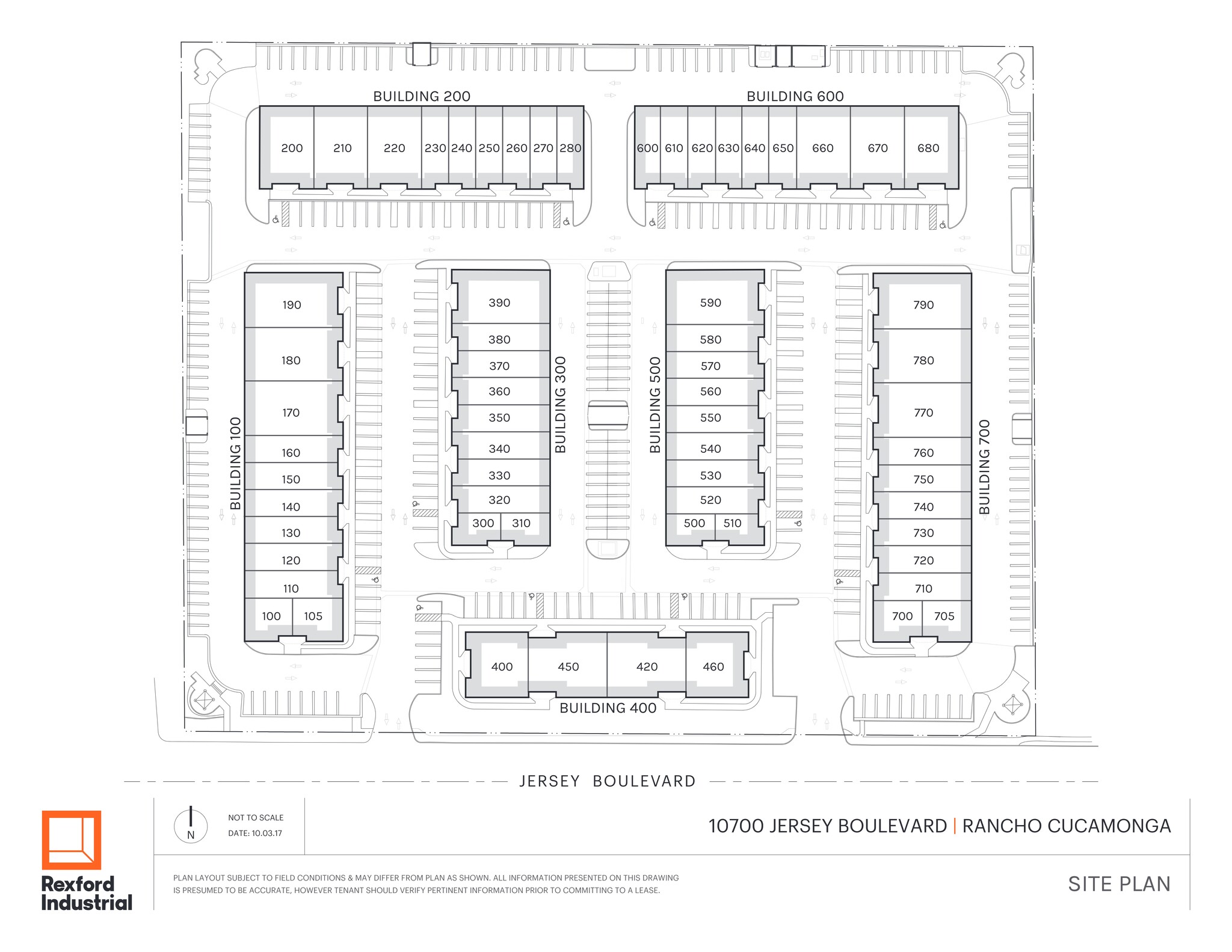 10700 Jersey Blvd, Rancho Cucamonga, CA à louer Plan de site– Image 1 sur 2