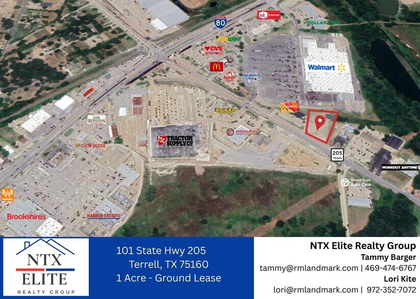 101 N State Highway 205, Terrell, TX à louer - Aérien – Image 1 sur 2