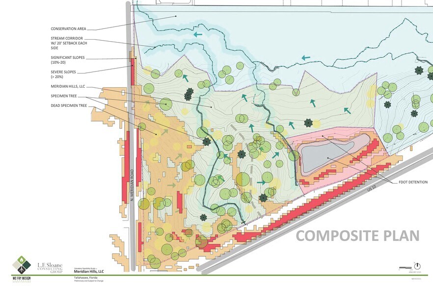 Meridian Rd, Tallahassee, FL à vendre - Plan de site – Image 3 sur 4