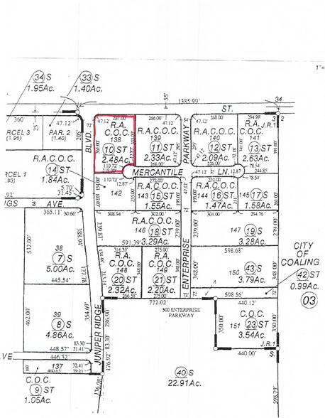 1821 Mercantile Ln, Coalinga, CA à vendre - Plan cadastral – Image 3 sur 7