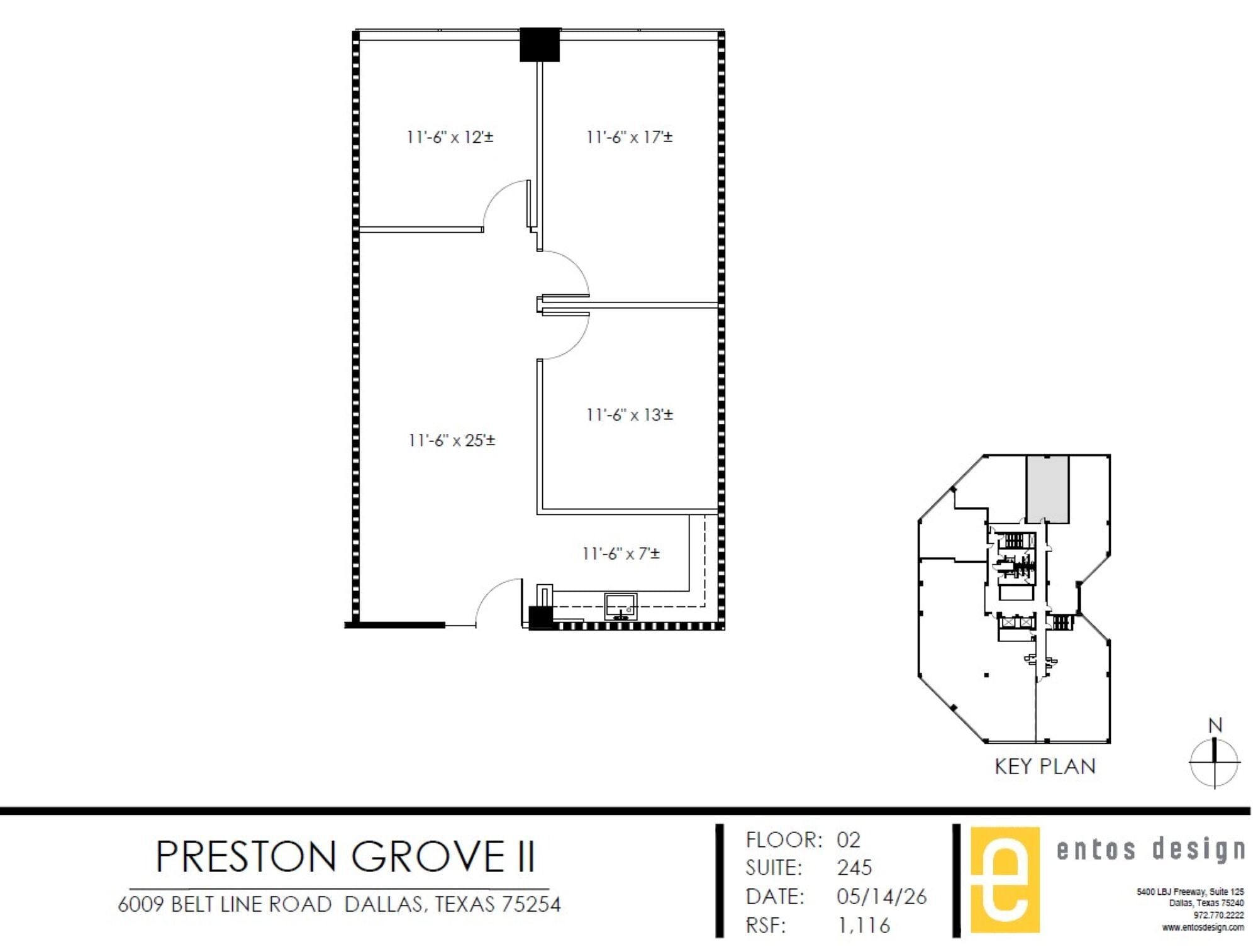 6009 Belt Line Rd, Dallas, TX à louer Plan d’étage– Image 1 sur 1