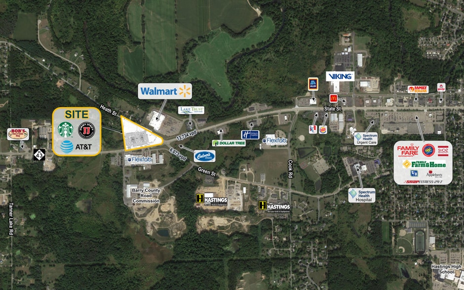 1670 S M 43 Hwy, Hastings, MI à louer - Aérien – Image 2 sur 3