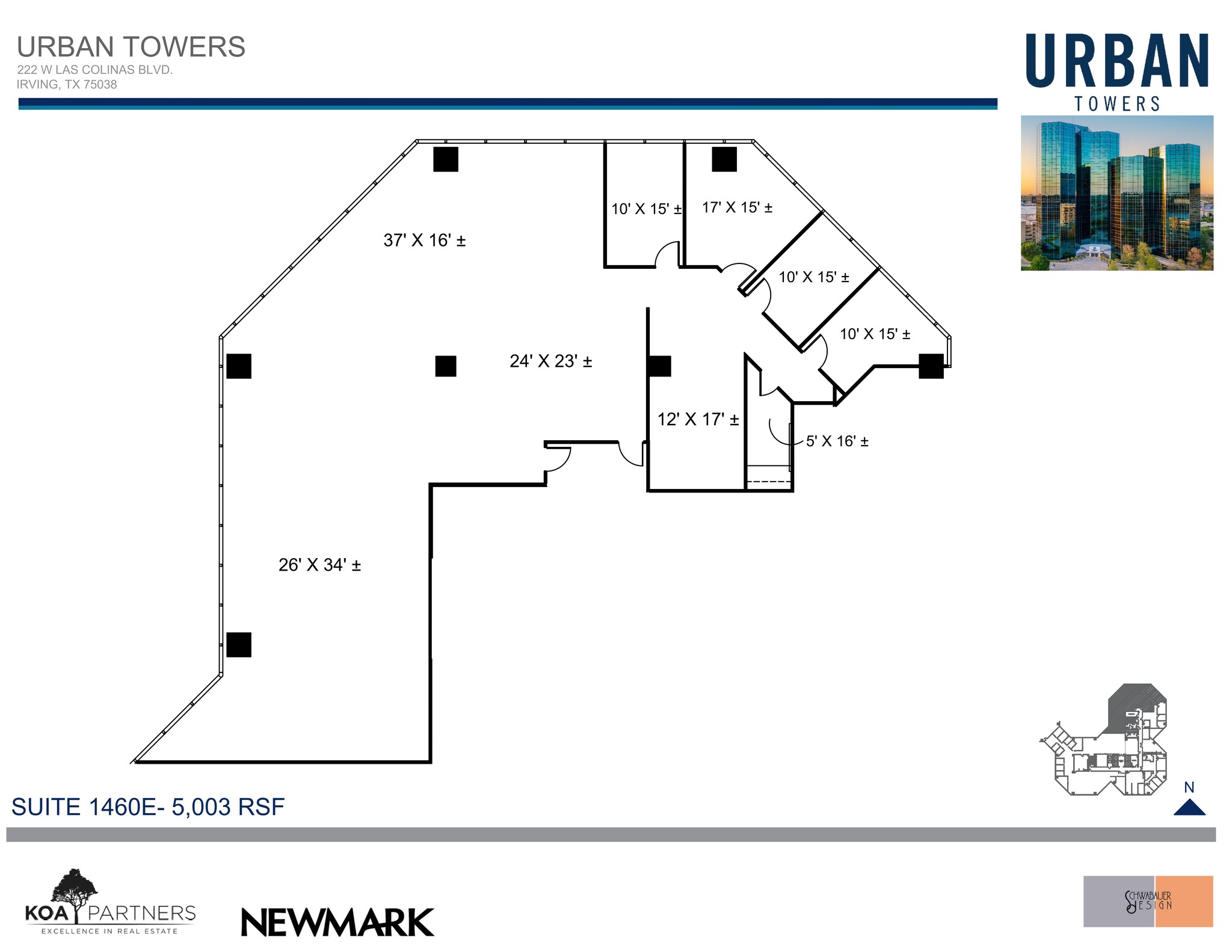 222 W Las Colinas Blvd, Irving, TX à louer Plan de site– Image 1 sur 2