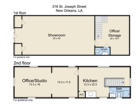 316 Saint Joseph St, New Orleans, LA à louer Plan de site– Image 1 sur 1