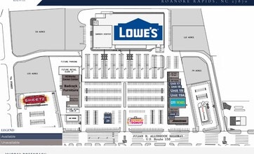 1720-1744 Julian R Allsbrook Hwy, Roanoke Rapids, NC à louer Plan de site– Image 1 sur 1