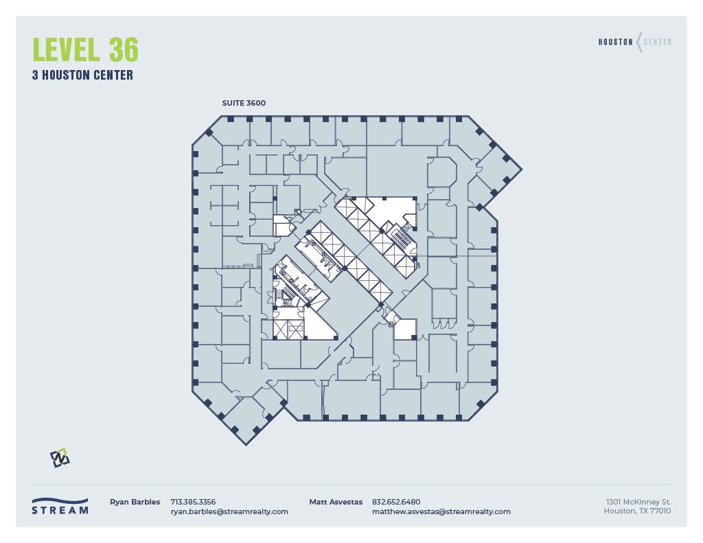 1301 McKinney St, Houston, TX à louer Plan d’étage– Image 1 sur 1