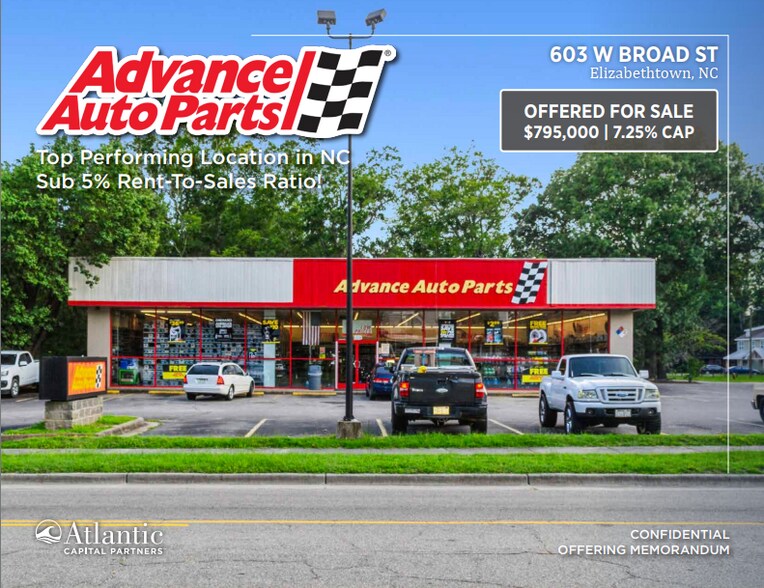 603 W Broad St, Elizabethtown, NC à vendre - Photo de l’immeuble – Image 1 sur 5