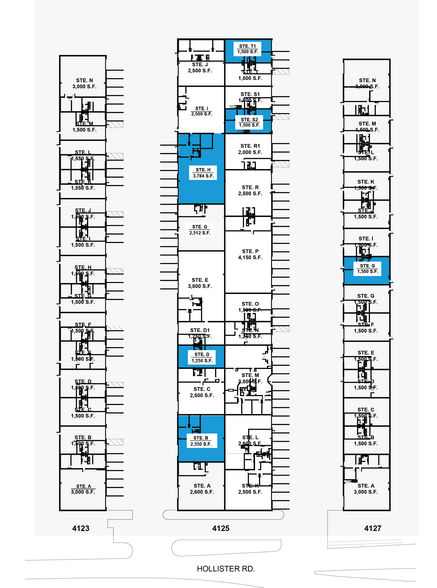 4125 Hollister Rd, Houston, TX à louer - Plan de site – Image 2 sur 7