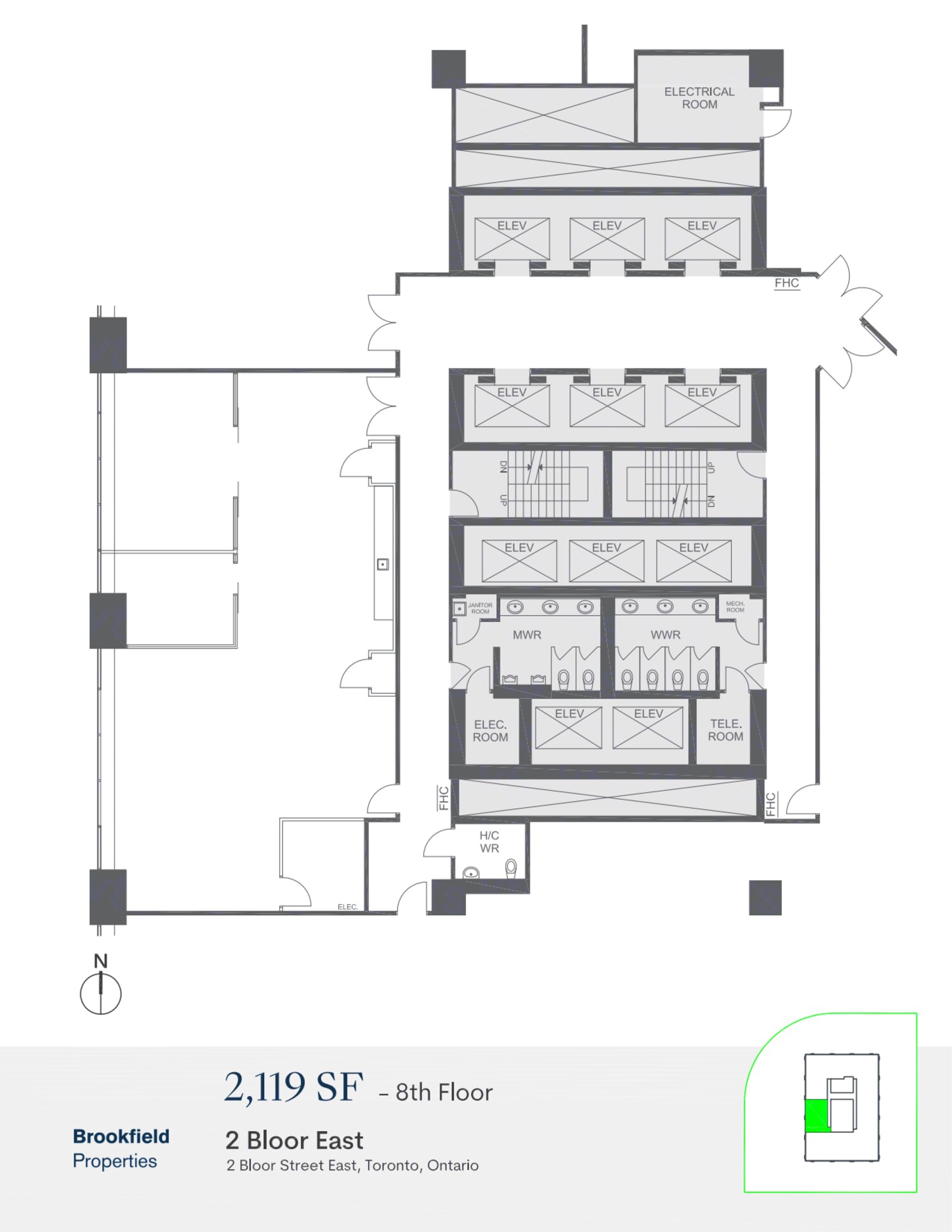 2 Bloor St E, Toronto, ON à louer Plan d’étage– Image 1 sur 1