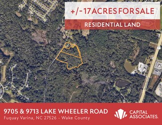 Plus de détails pour 9705 & 9713 Lake Wheeler Road, Fuquay Varina, NC - Terrain à vendre