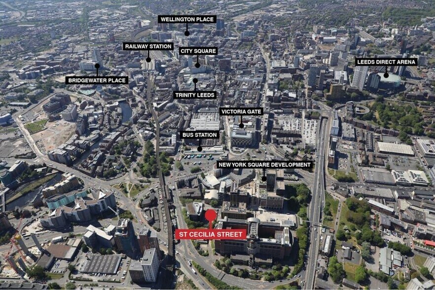 St. Cecilia St, Leeds à vendre - Aérien – Image 2 sur 3