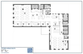 373 Park Ave S, New York, NY à louer Plan d’étage– Image 2 sur 2