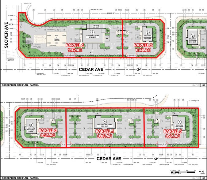 SEC of Slover Ave & Cedar Ave, Bloomington, CA à louer - Plan de site – Image 2 sur 3