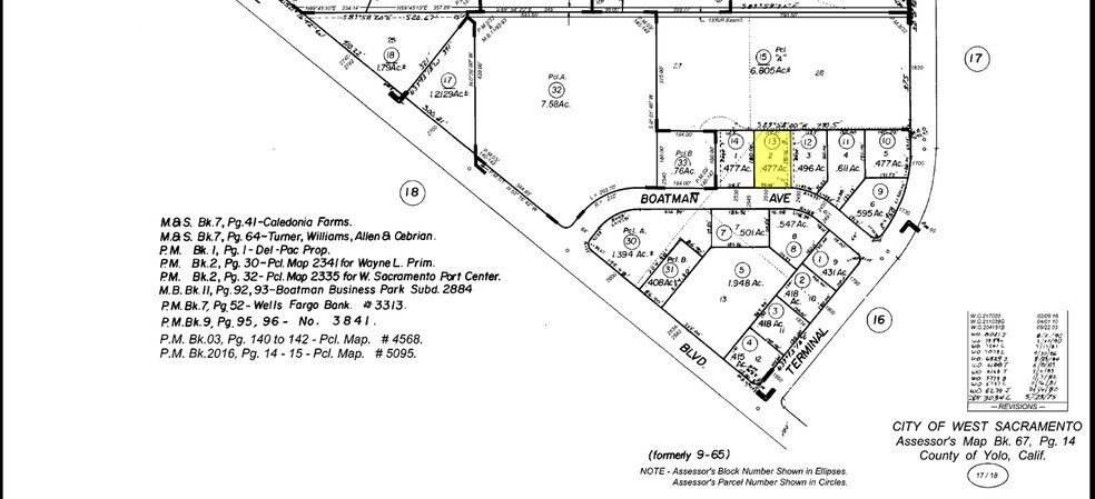 2510 Boatman Ave, West Sacramento, CA à vendre - Plan cadastral – Image 3 sur 4