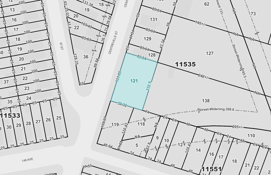 138-39 Centreville St, Ozone Park, NY à vendre - Plan cadastral – Image 2 sur 4
