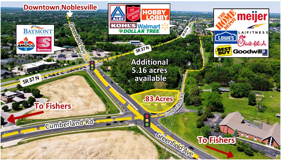 16211 Cumberland Rd, Noblesville, IN à vendre Aérien– Image 1 sur 4