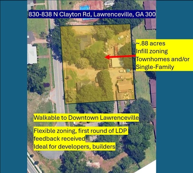838 N Clayton St, Lawrenceville, GA à vendre Plan de site– Image 1 sur 7