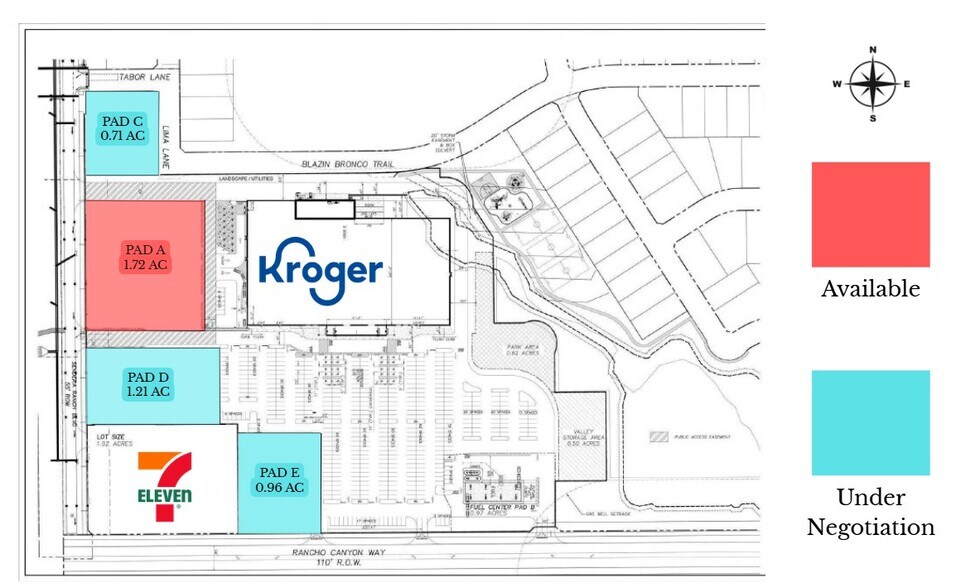 Sendera Ranch Blvd & Rancho Canyon Way, Haslet, TX à louer - Plan de site – Image 1 sur 5