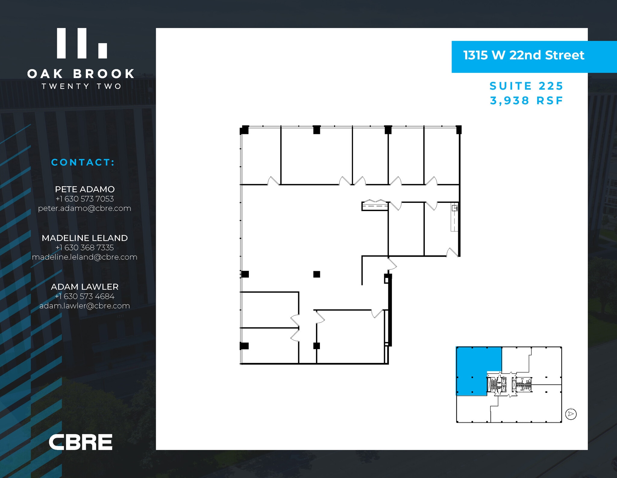 1315 W 22nd St, Oak Brook, IL à louer Photo intérieure– Image 1 sur 1