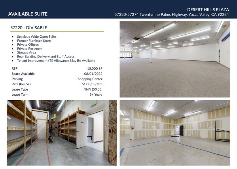 57220-57274 29 Palms Hwy, Yucca Valley, CA à louer - Photo de l’immeuble – Image 2 sur 20