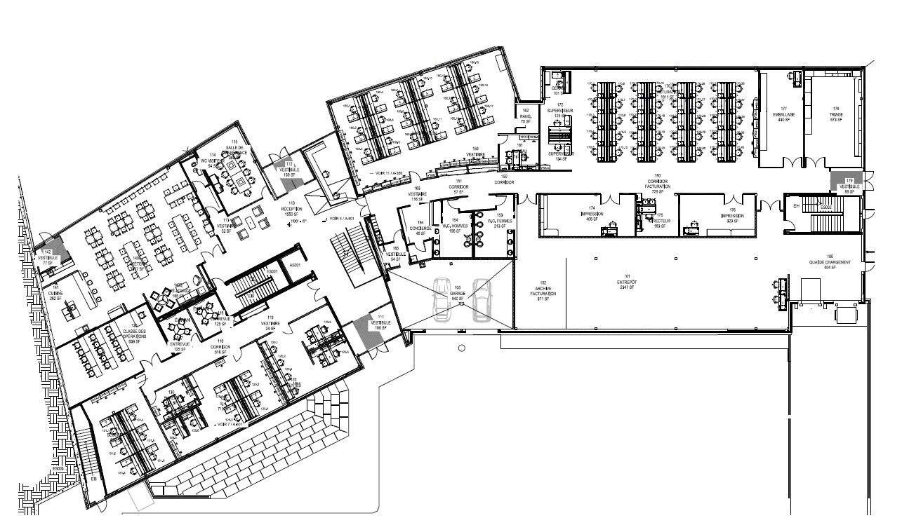 10500 Av Ryan, Dorval, QC à louer Plan d’étage– Image 1 sur 4