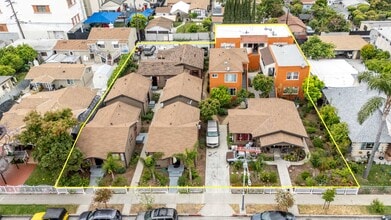 6729-6731 Middleton St, Huntington Park, CA - Vue aérienne vue de carte - Image1