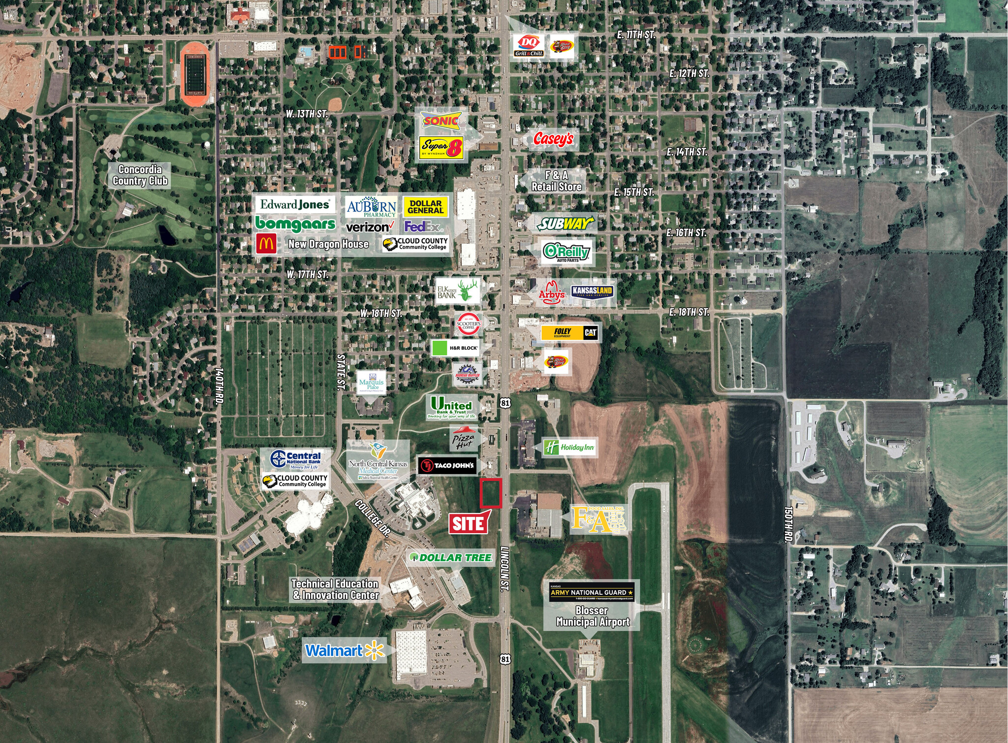 2200 Lincoln st, Concordia, KS à vendre Photo de l’immeuble– Image 1 sur 3