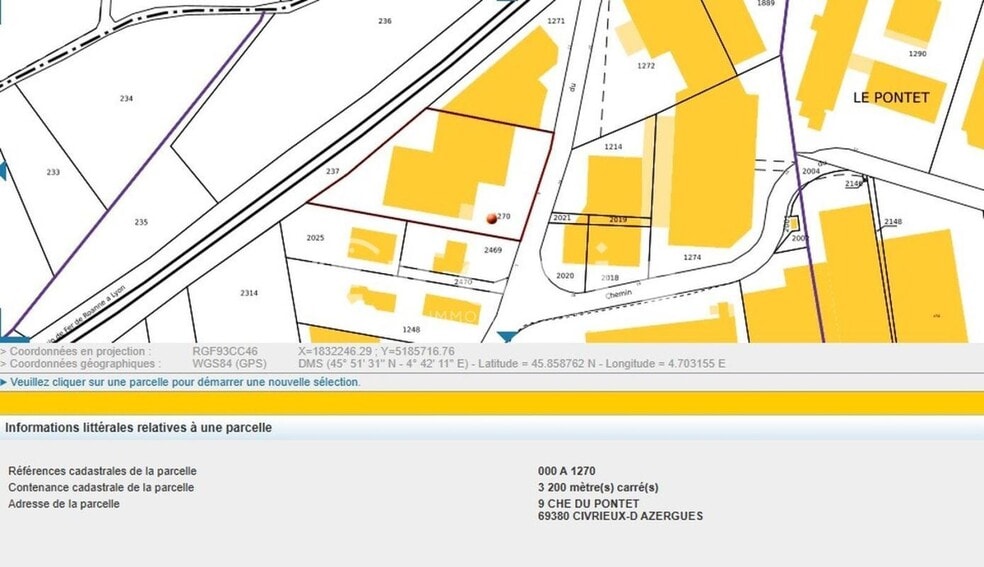 9 Chemin Du Pontet, Civrieux-d'Azergues à vendre - Carte – Image 2 sur 25