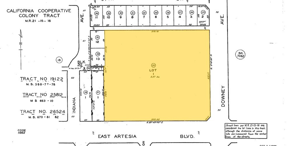 3303-3461 E Artesia Blvd, Long Beach, CA à louer - Plan cadastral – Image 2 sur 3