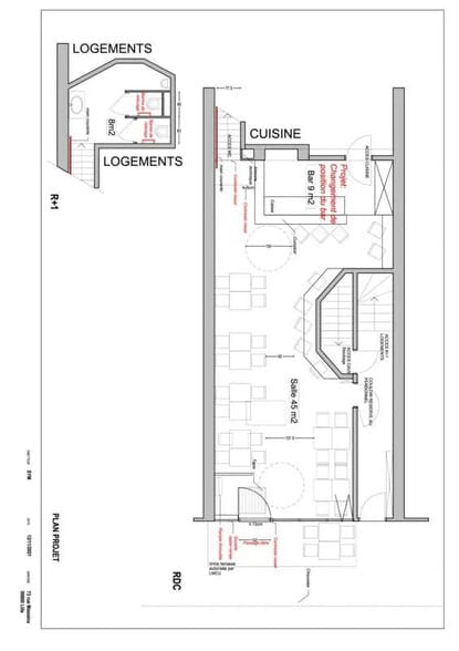 Local commercial dans Lille à louer - Plan d’étage – Image 2 sur 2