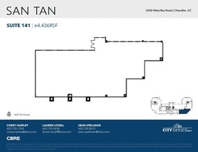 3200 W Ray Rd, Chandler, AZ à louer Plan d’étage– Image 1 sur 1
