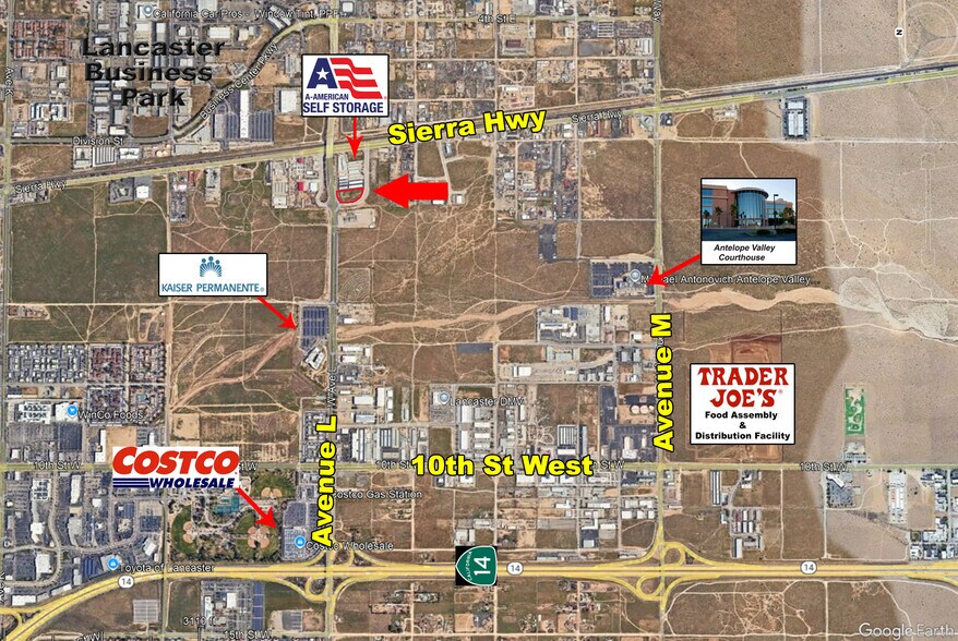 Ave L, Lancaster, CA à vendre - Aérien – Image 3 sur 6