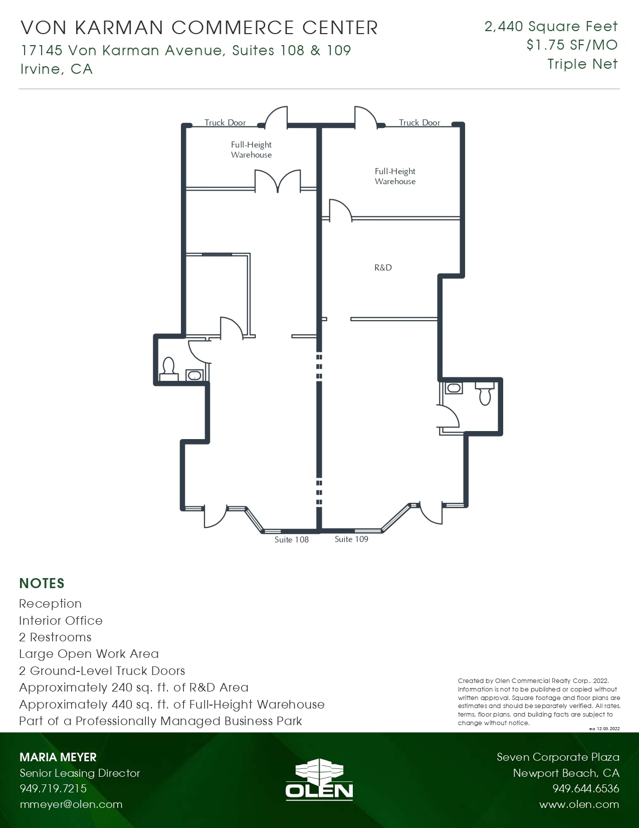 17145 Von Karman Ave, Irvine, CA à louer Photo intérieure– Image 1 sur 1