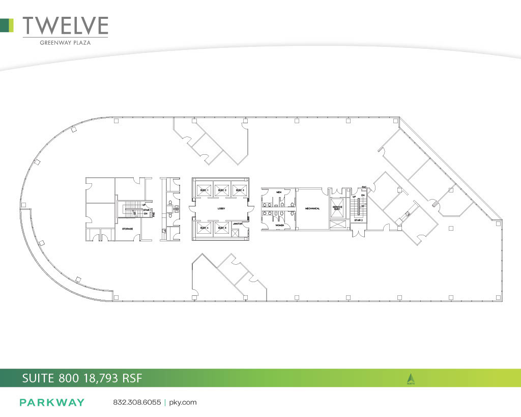 12 Greenway Plz, Houston, TX à louer Plan d’étage– Image 1 sur 1