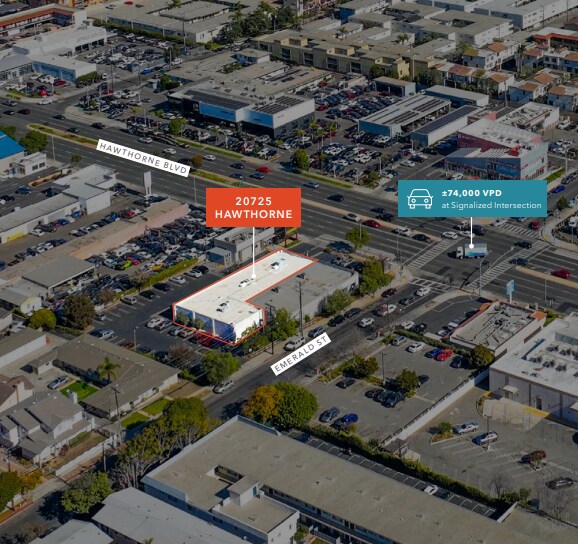 20715-20725 Hawthorne Blvd, Torrance, CA à louer - Aérien – Image 1 sur 3