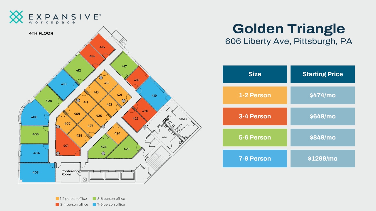 606 Liberty Ave, Pittsburgh, PA à louer Plan d’étage– Image 1 sur 4