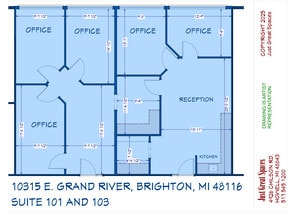 10315 E Grand River Ave, Brighton, MI à louer Plan d’étage– Image 1 sur 10
