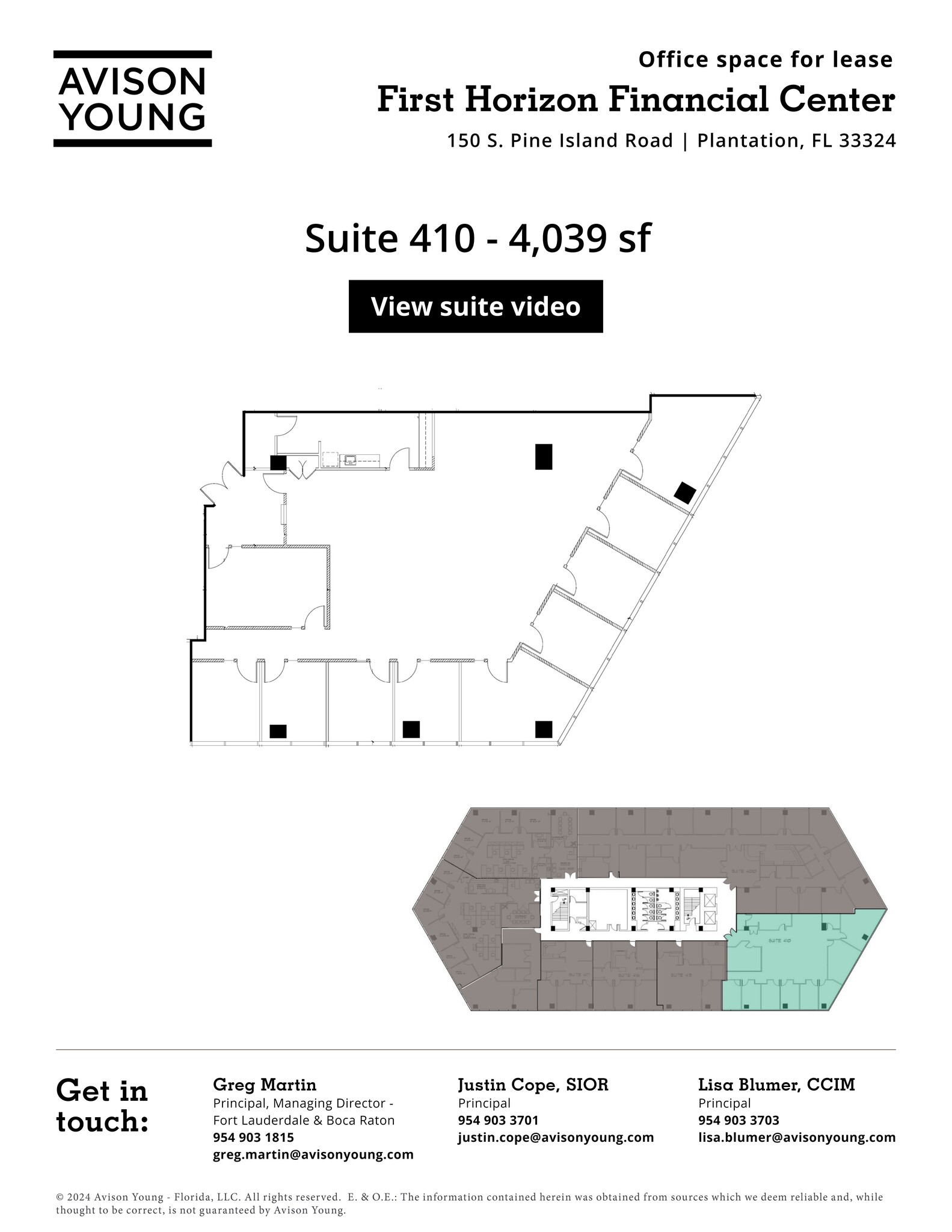 150 S pine island Rd, Plantation, FL à louer Plan de site– Image 1 sur 1