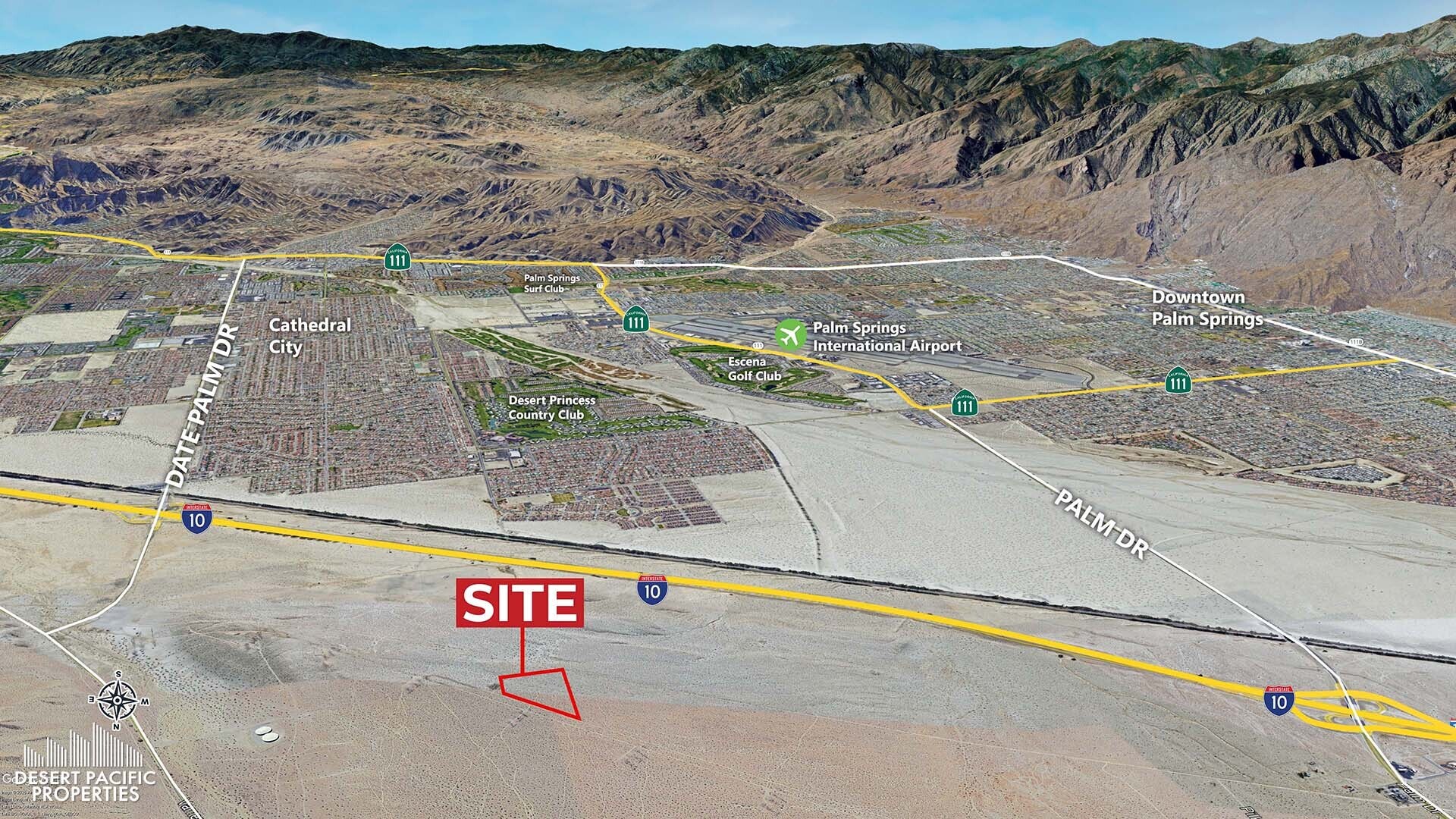Varner & I-10 rd, Cathedral City, CA à vendre Aérien– Image 1 sur 3