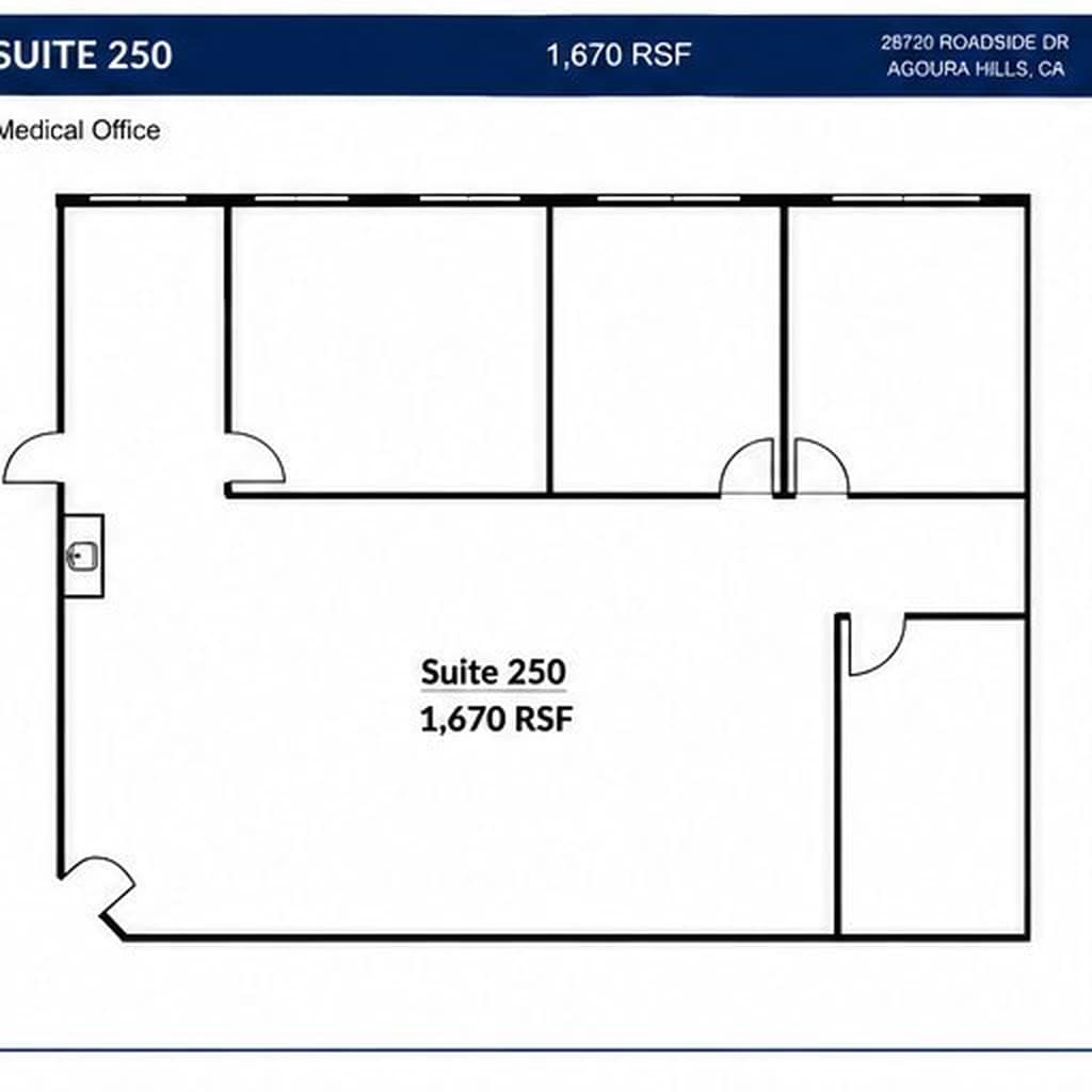 28720 Roadside Dr, Agoura Hills, CA à louer Plan d’étage– Image 1 sur 1