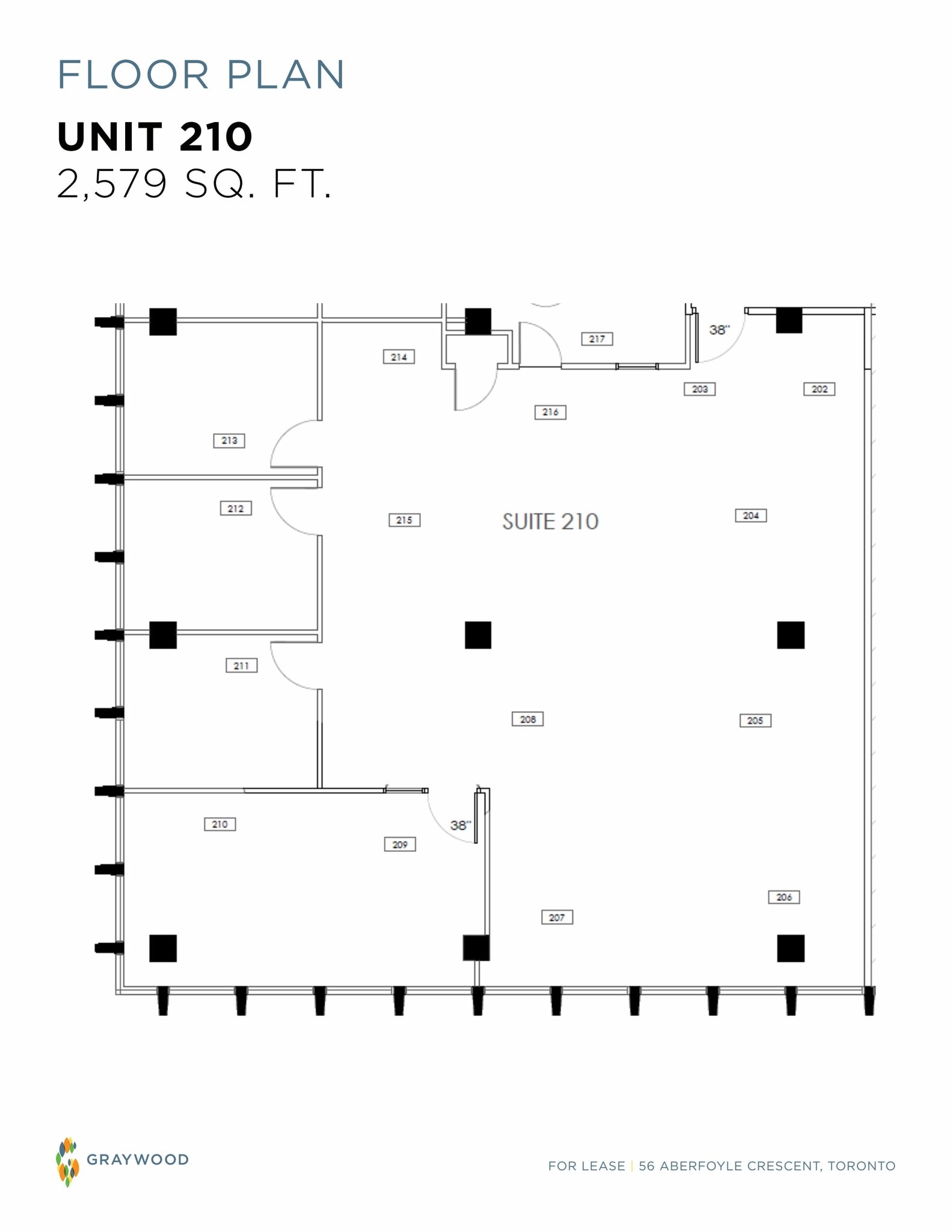 56 Aberfoyle Cres, Toronto, ON à louer Plan d’étage– Image 1 sur 2