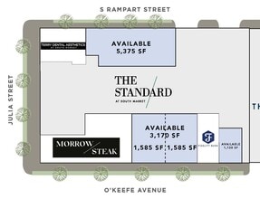 616 Okeefe Ave, New Orleans, LA à louer Plan de site– Image 2 sur 3